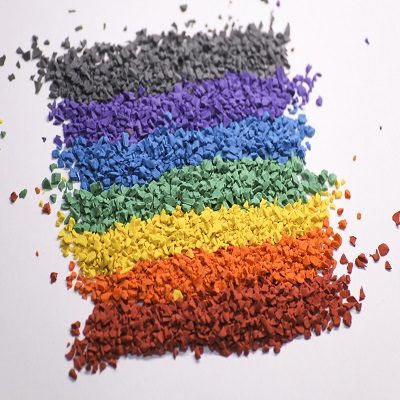 材料廠家直銷運動場地專用彩色epdm顆粒