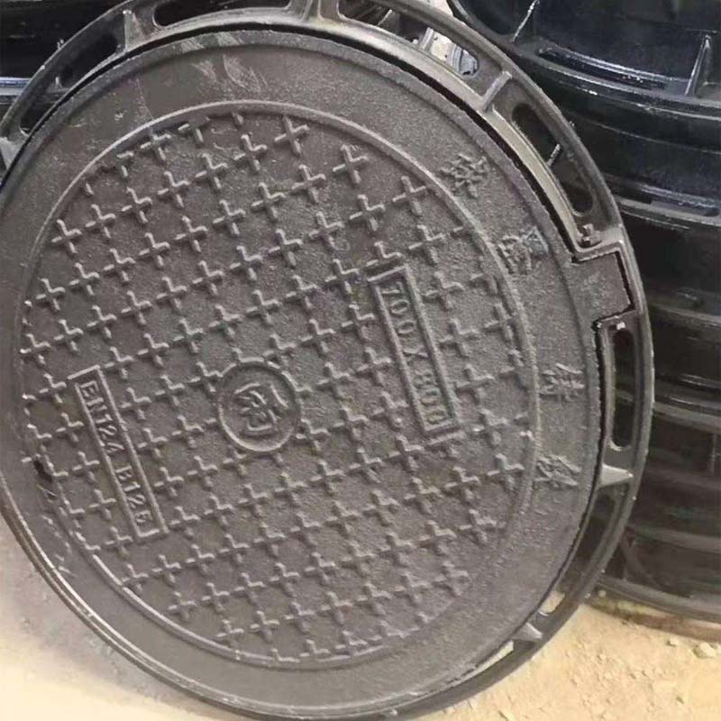 鑄鐵井蓋南圓形生鐵污水下水道排水規格600定制