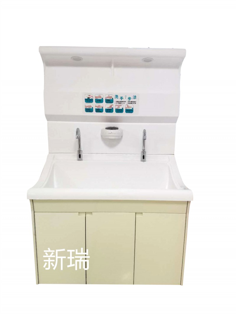 高分子洗手池膝碰式感應式腳踏式