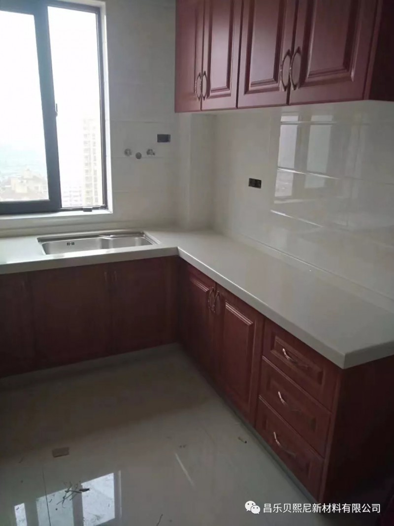 濰坊臨朐石英石臺面安裝加工