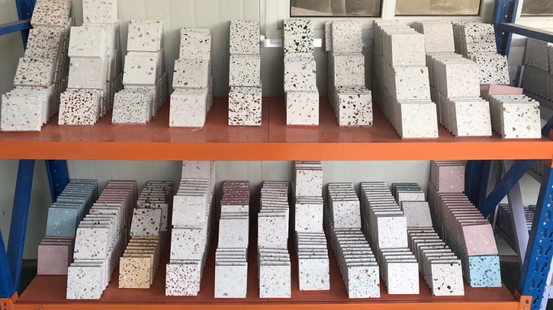 無機水磨石-水磨石板-水磨石地板磚-人工水磨石板