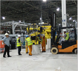 國內某汽車分公司汽車焊裝生產線拆解、搬遷、安裝服務