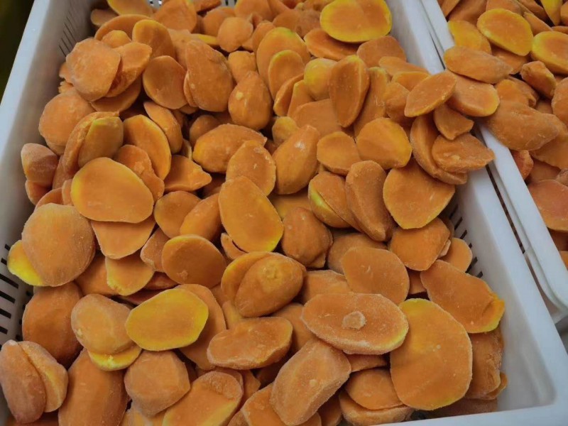 鮮果速凍冷凍廣西小臺農(nóng)芒果塊山東工廠直銷噸位批量出售