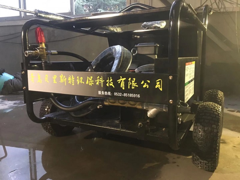 安徽高壓清洗機用于水銹鐵銹瀝青路線噴砂除漆