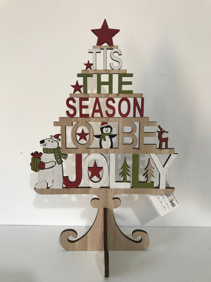 廠家現貨圣誕字母擺件木質圣誕節禮品