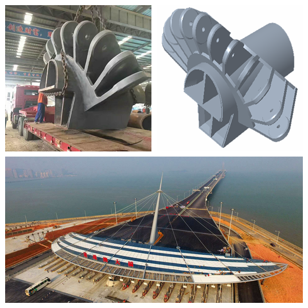 懸索橋專用鑄鋼件索鞍索夾