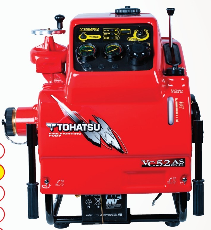 供應(yīng)日本東發(fā)45馬力VC52AS手抬消防泵3C和檢測報告