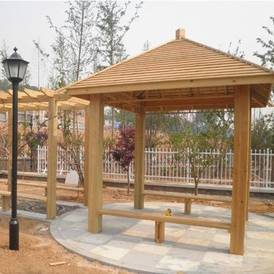 蘭州防腐木涼亭加工安裝