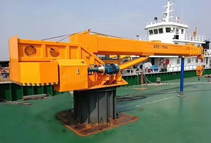 利沃供應12噸船吊 定制360度旋轉船吊