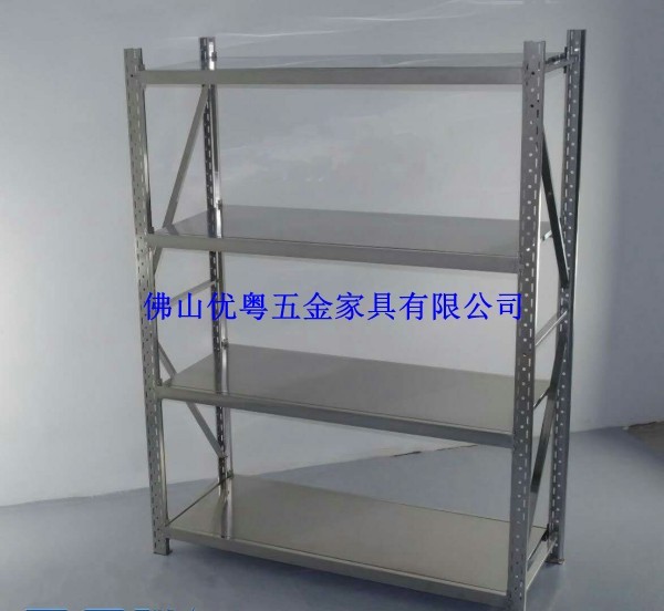定制不銹鋼五層貨架佛山優粵不銹鋼倉庫貨架廠家重型冷庫貨架