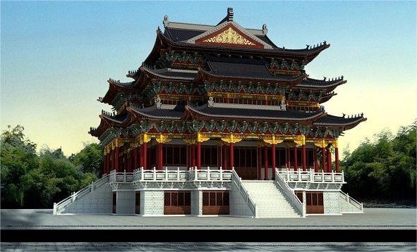 濟南市古建筑公司一級施工-濟南鋼結構仿古建筑-濟南仿古鋼結構